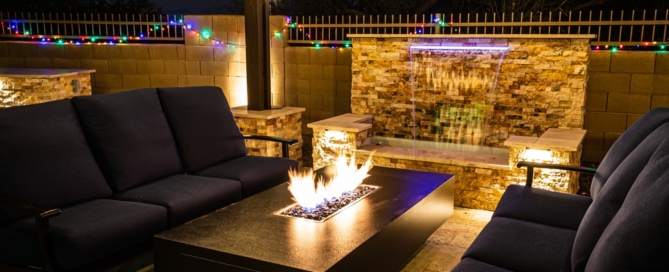 backyard fire pit landscape design long island ny